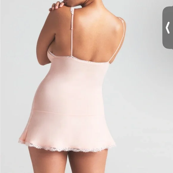 NWT SKIMS Cotton Jersey Slip Dress in Primrose - Picture 2 of 3